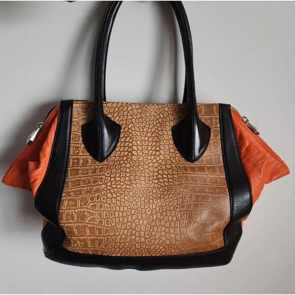 Pour La Victoire 100% leather “Maison Croco” med tote. - Picture 2 of 15